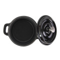 Black Enamel Cast Iron Casserole